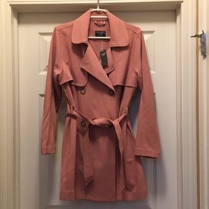 drapey trench coat